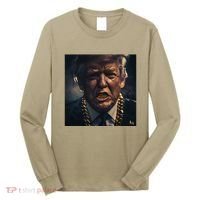 Donald Trump Gold Grillz Long Sleeve Shirt thumb 0