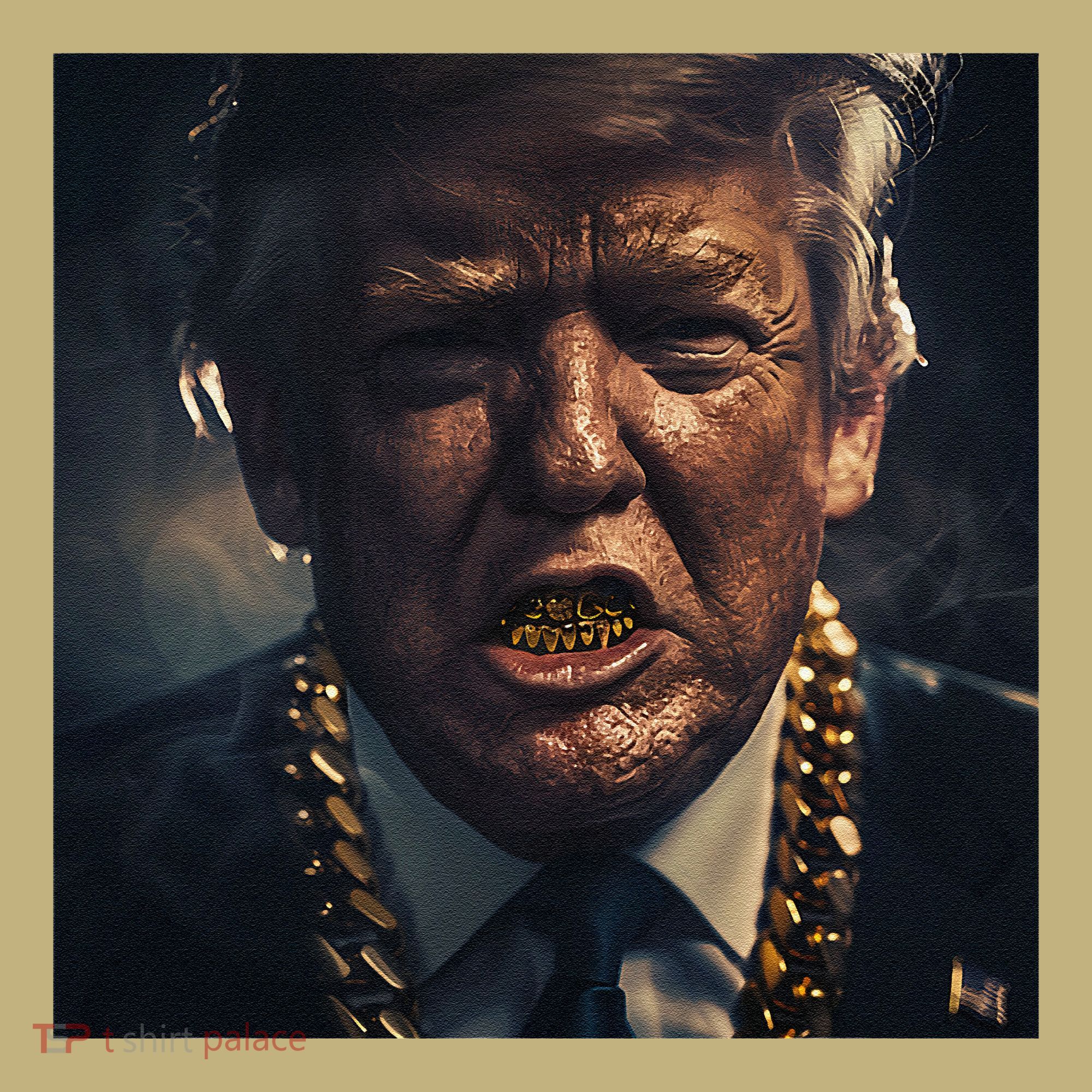 Donald Trump Gold Grillz Sweatshirt