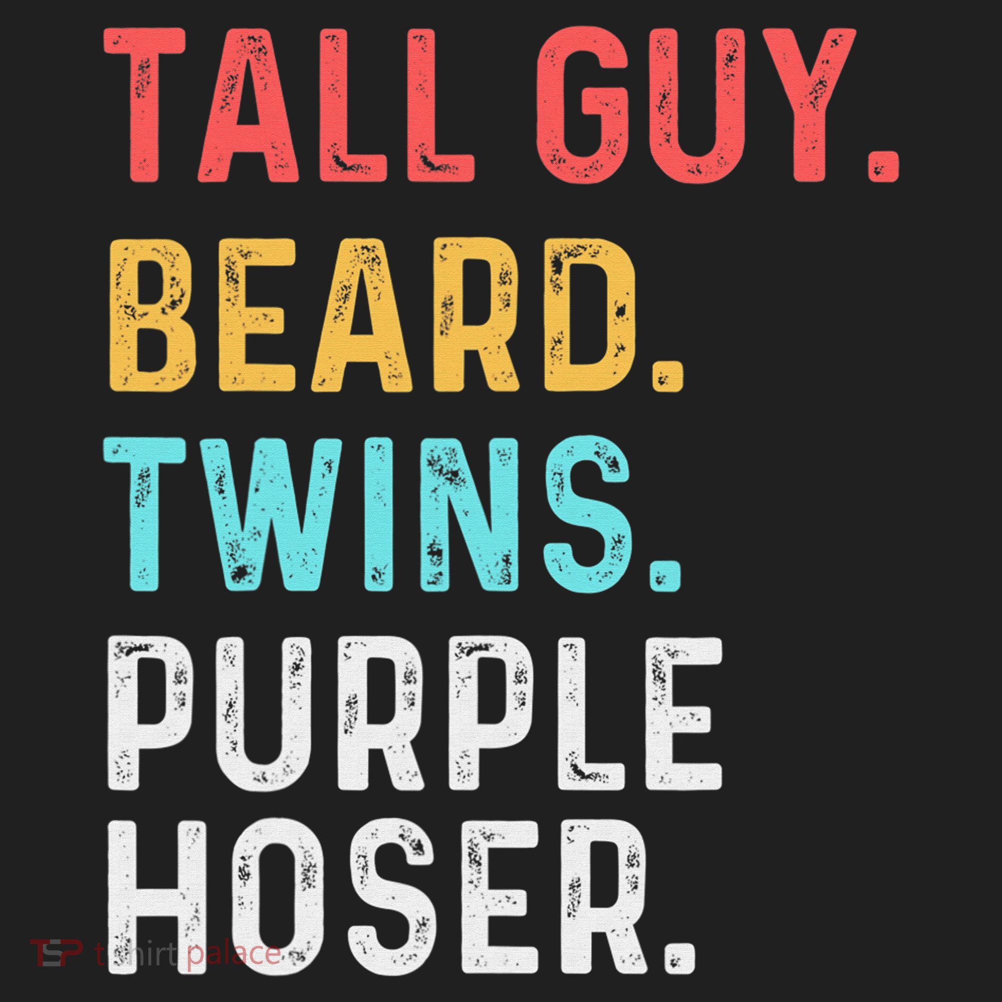 dude tall guy beard twins purple hoser Beanie