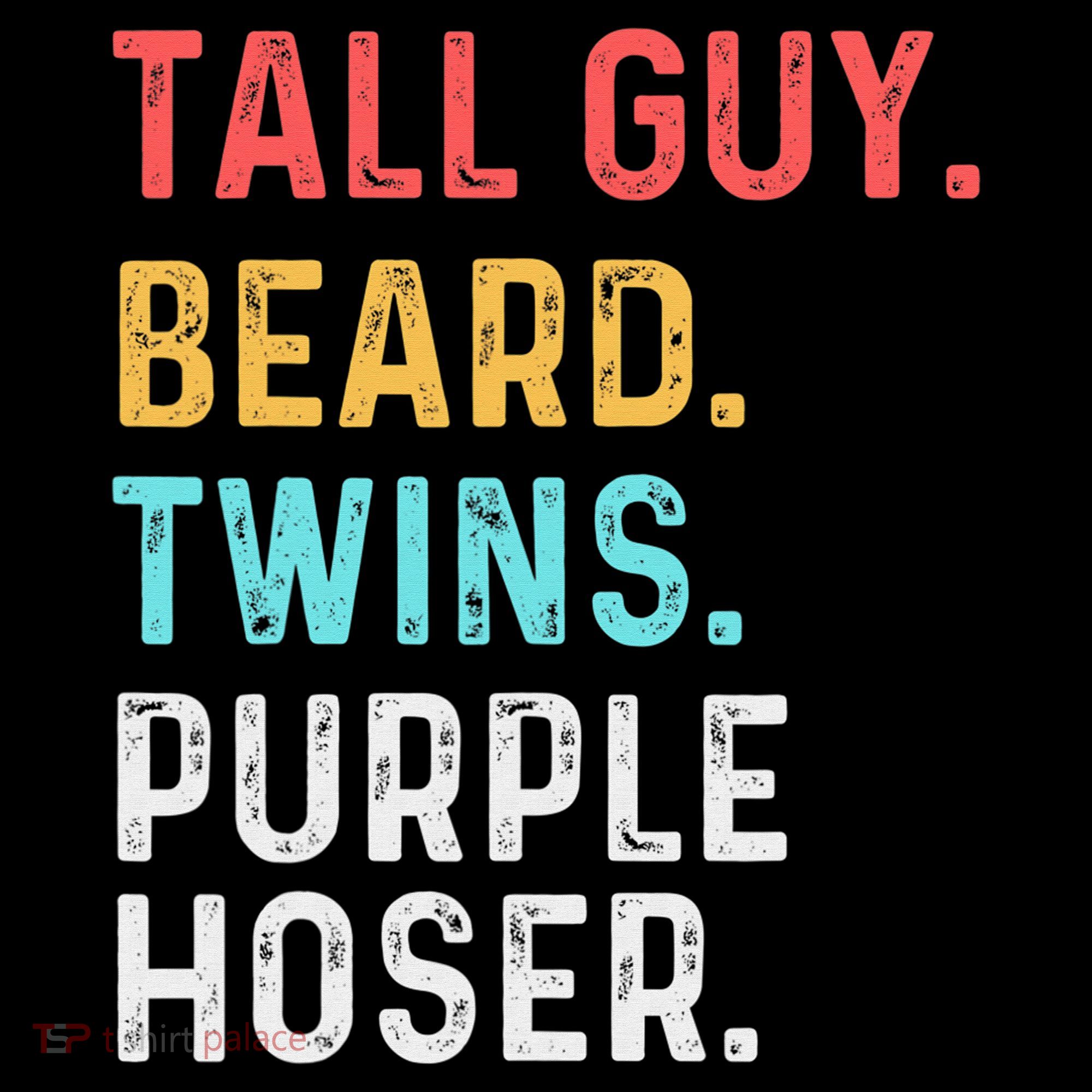 dude tall guy beard twins purple hoser Mousepad