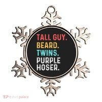 dude tall guy beard twins purple hoser Ornament thumb 0
