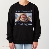 Donald Trump Greenland Funny Conservative Maga Women's Sweatshirt thumb 0