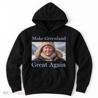 Donald Trump Greenland Funny Conservative Maga Hoodie thumb 0