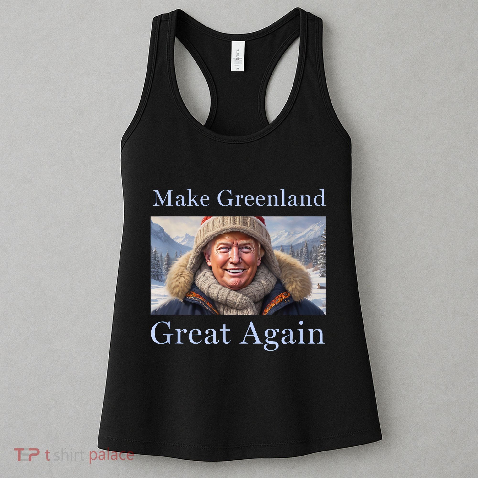Donald Trump Greenland Funny Conservative Maga Women's Tank Top