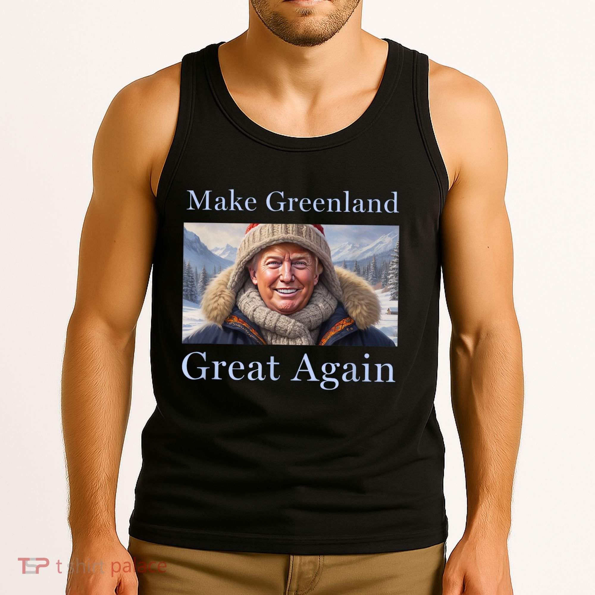 Donald Trump Greenland Funny Conservative Maga Tank Top
