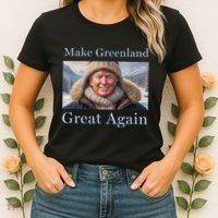 Donald Trump Greenland Funny Conservative Maga Women's T-Shirt thumb 2
