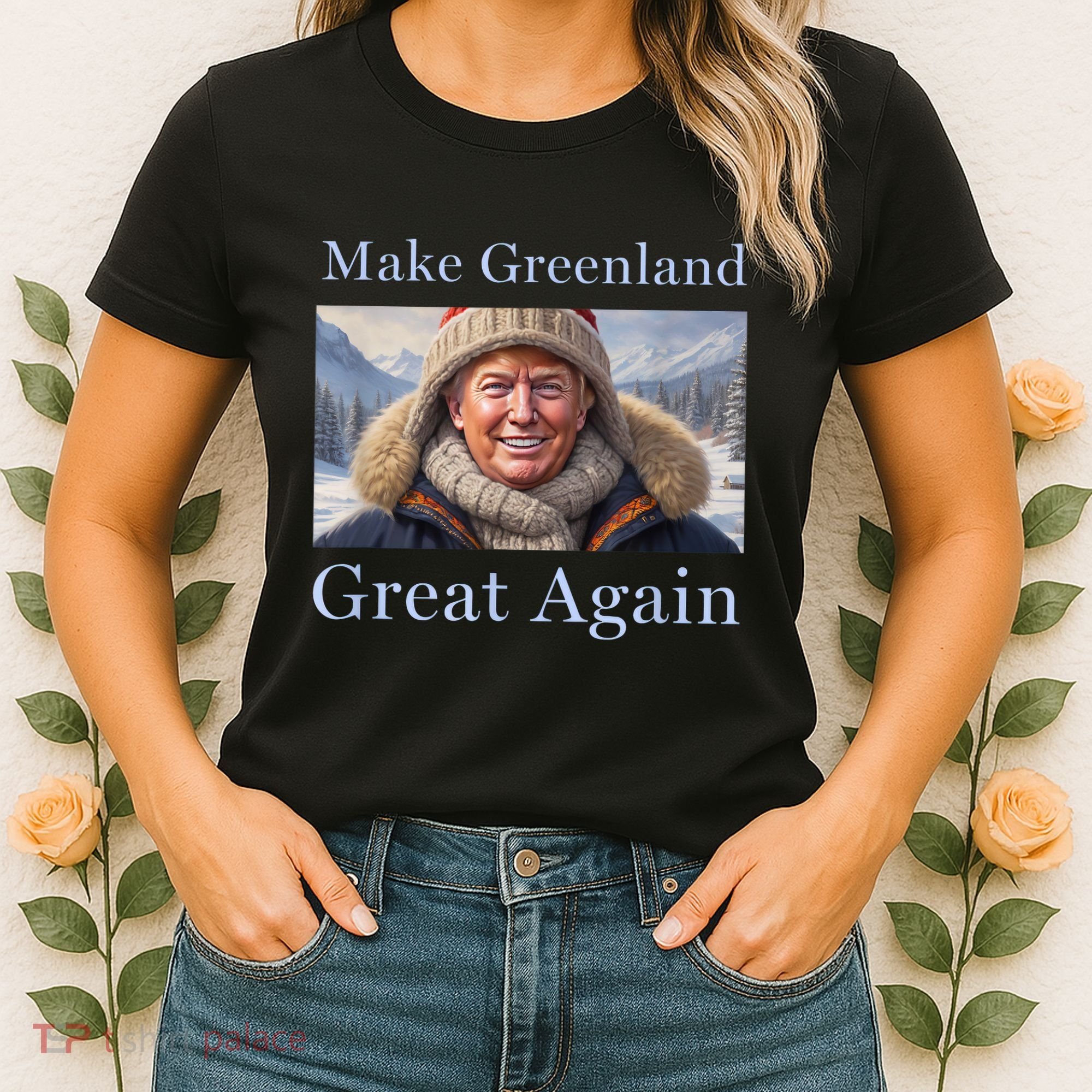 Donald Trump Greenland Funny Conservative Maga Women's T-Shirt