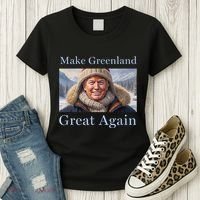 Donald Trump Greenland Funny Conservative Maga Women's T-Shirt thumb 3