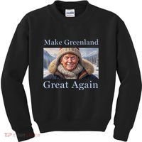 Donald Trump Greenland Funny Conservative Maga Kids Sweatshirt thumb 0