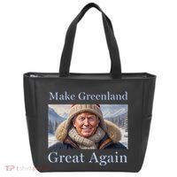 Donald Trump Greenland Funny Conservative Maga Tote Bag thumb 0