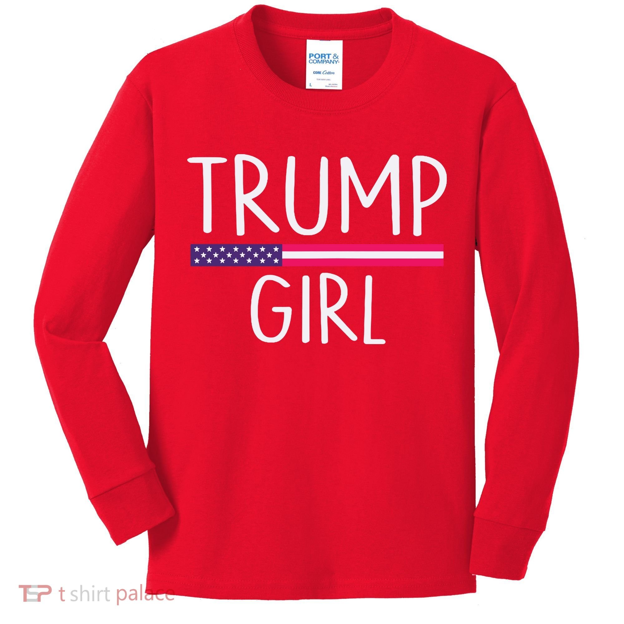 Donald Trump Girl 2020 Kids Long Sleeve Shirt