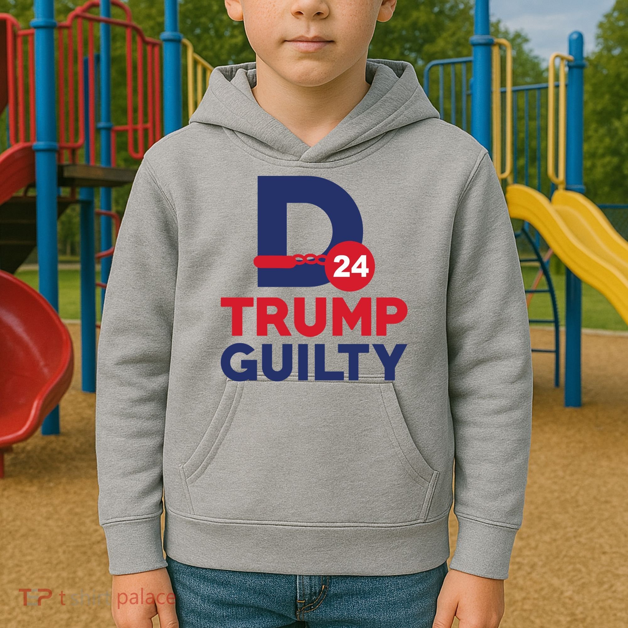 Donald Trump Guilty 24 Political Kids Hoodie