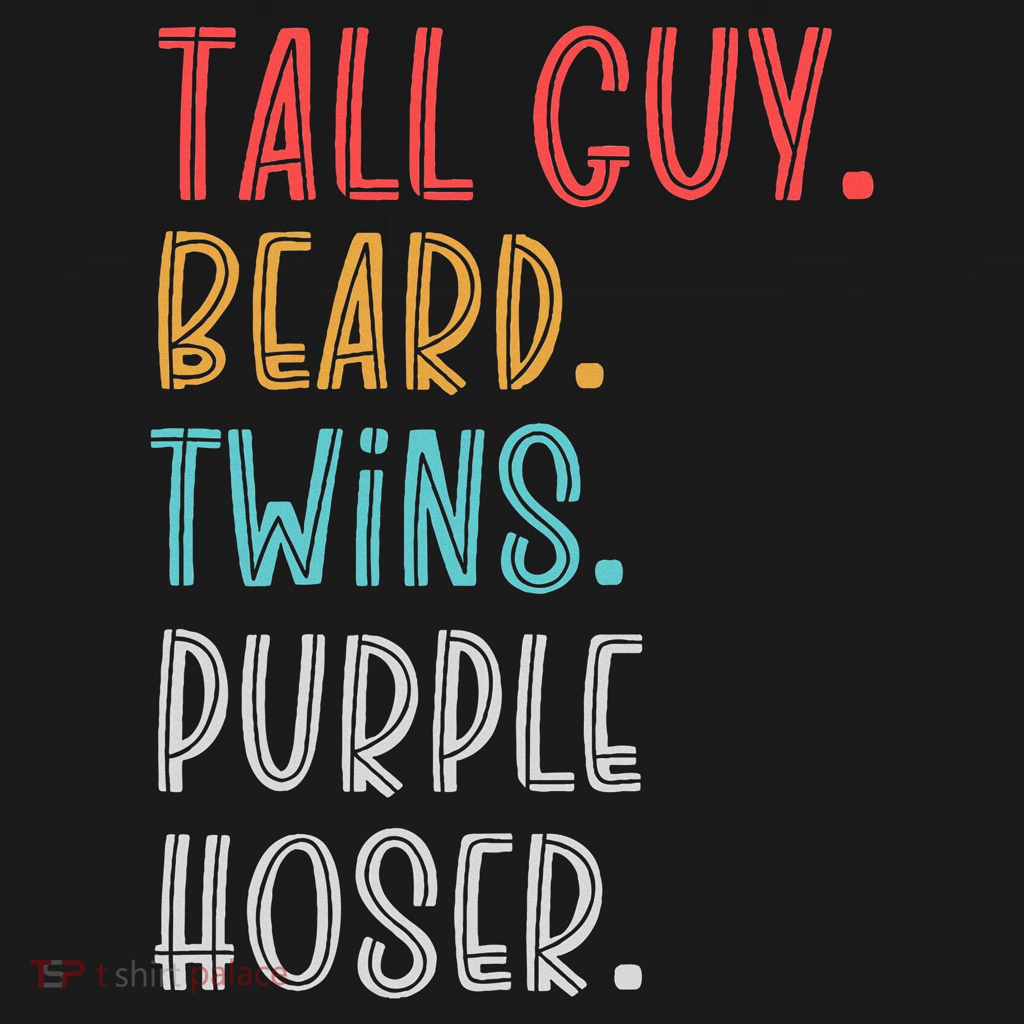 Dude Tall Guy Beard Twins Purple Hoser Funny Mousepad