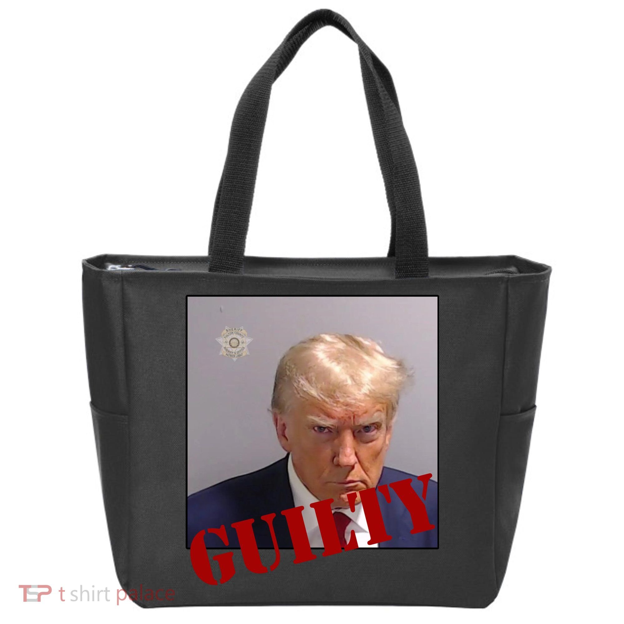 Donald Trump Guilty Mugshot Tote Bag