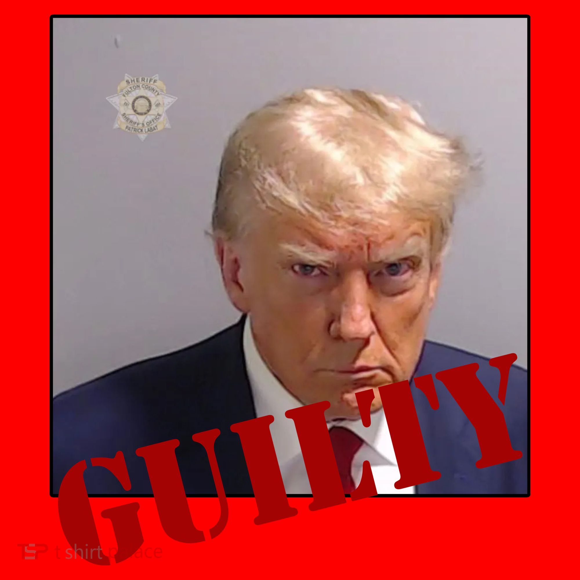 Donald Trump Guilty Mugshot Santa Hat