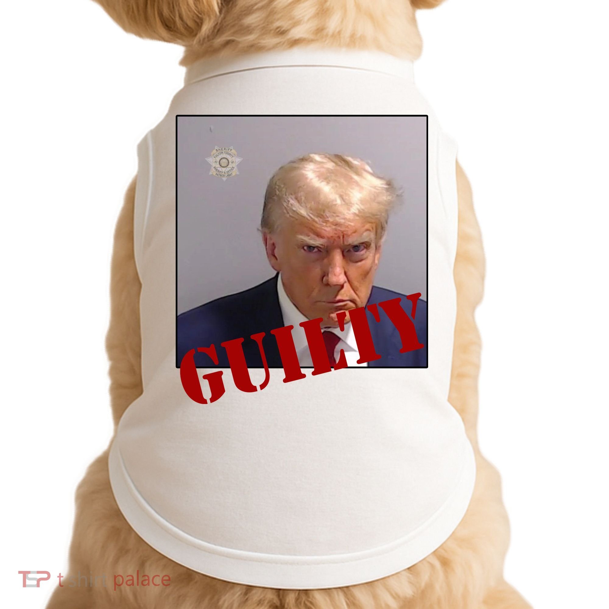 Donald Trump Guilty Mugshot Doggie Tank