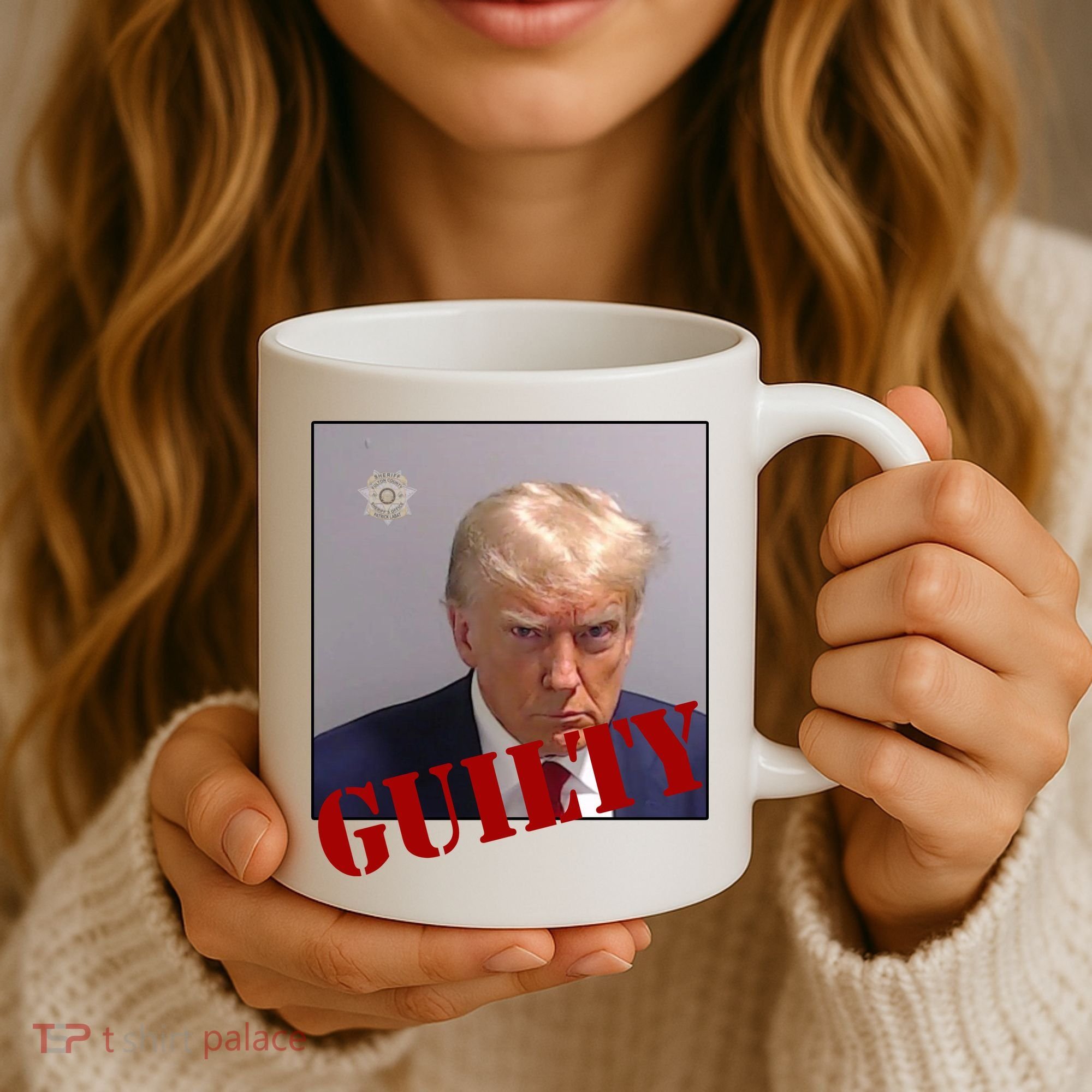Donald Trump Guilty Mugshot Coffee Mug
