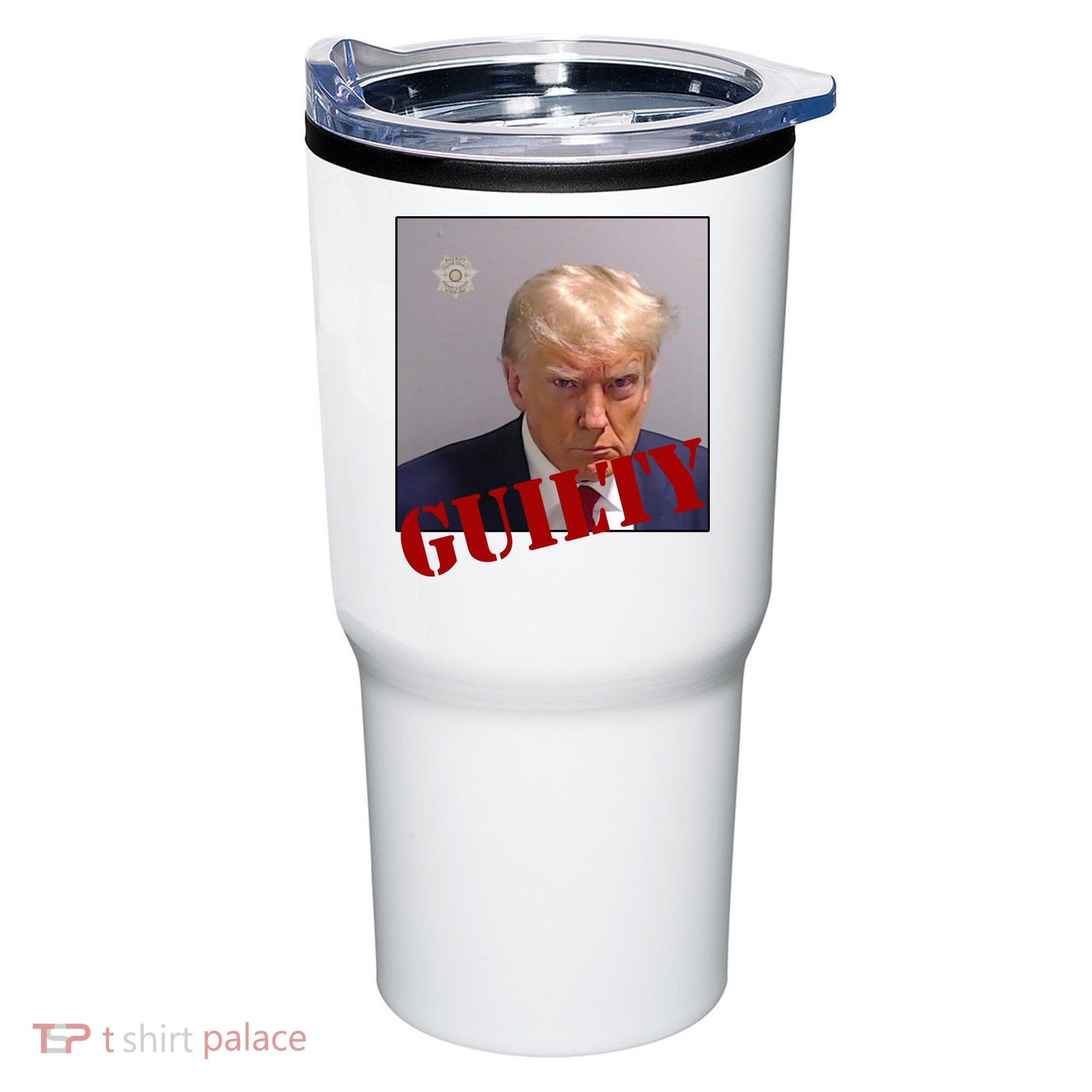 Donald Trump Guilty Mugshot Tumbler