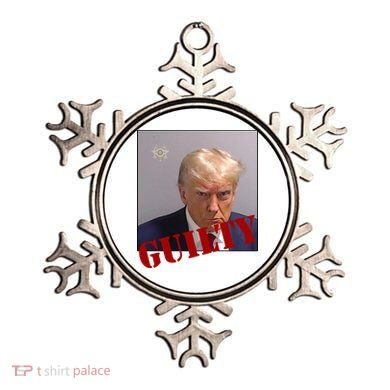 Donald Trump Guilty Mugshot Ornament