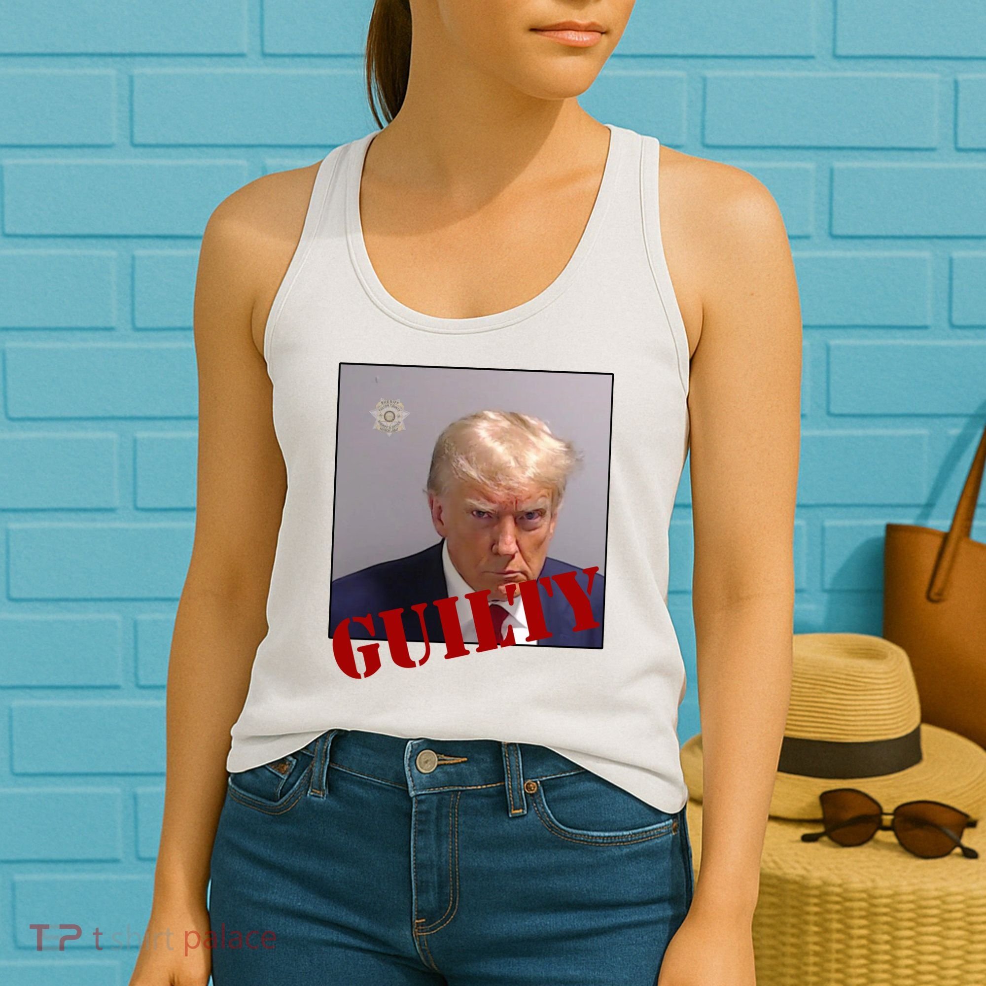 Donald Trump Guilty Mugshot Women's Tank Top