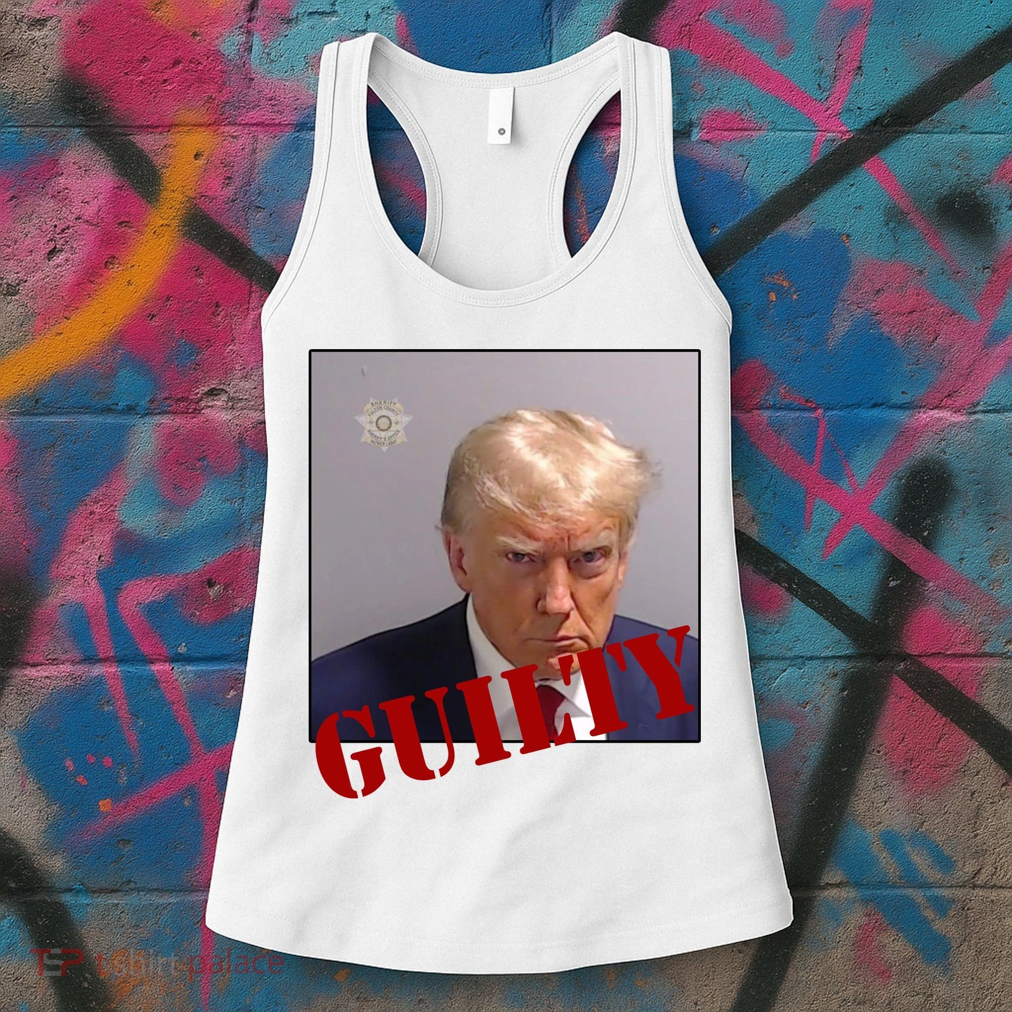 Donald Trump Guilty Mugshot Women's Tank Top