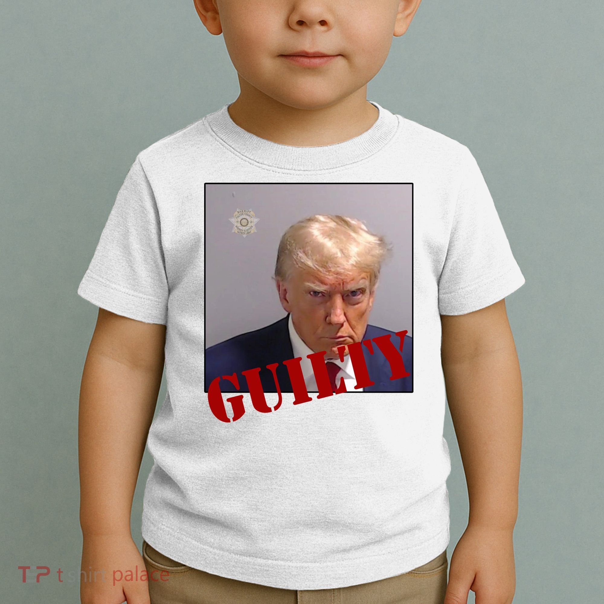 Donald Trump Guilty Mugshot Toddler T-Shirt