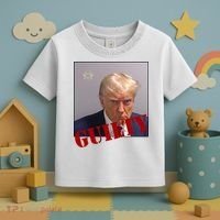 Donald Trump Guilty Mugshot Toddler T-Shirt thumb 3