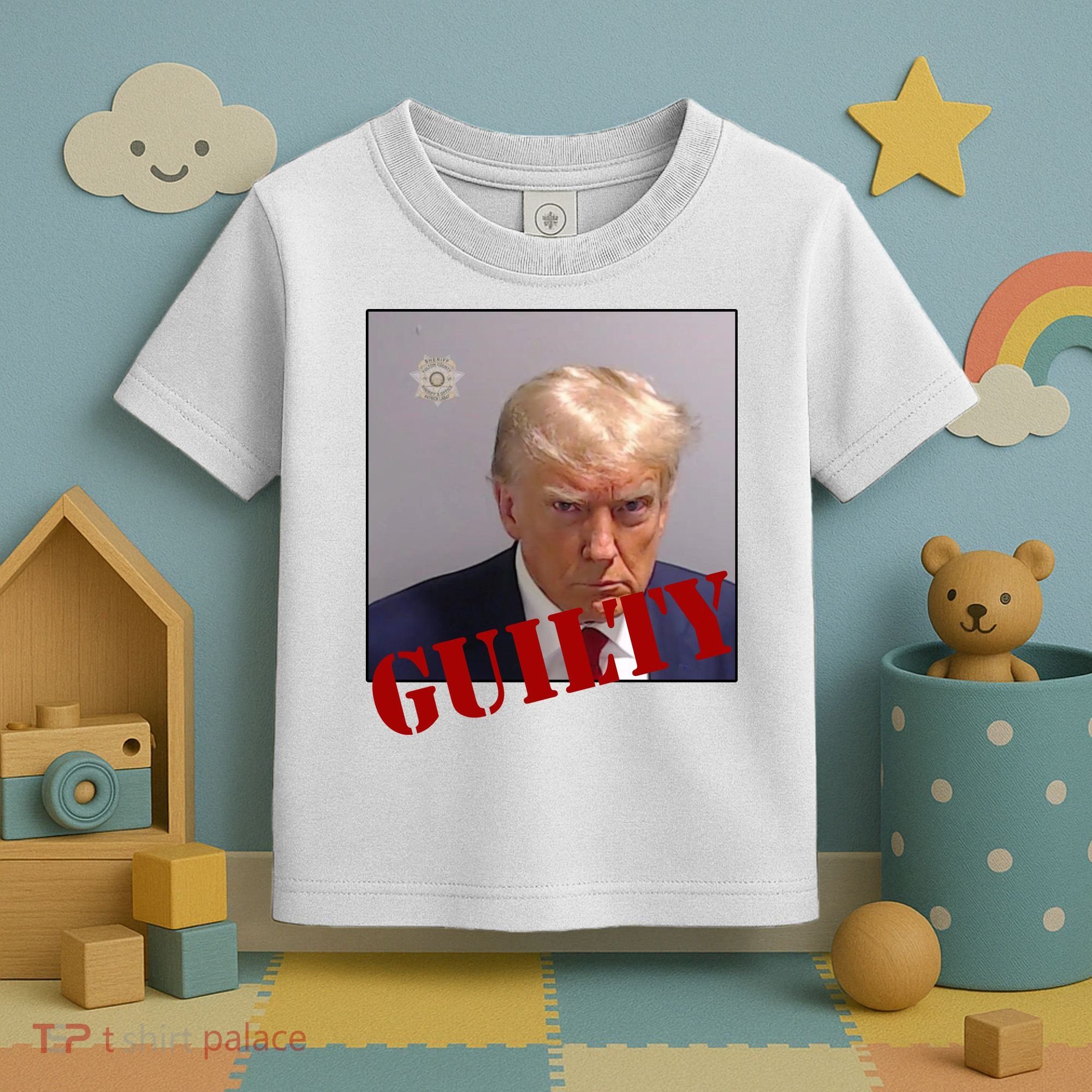 Donald Trump Guilty Mugshot Toddler T-Shirt