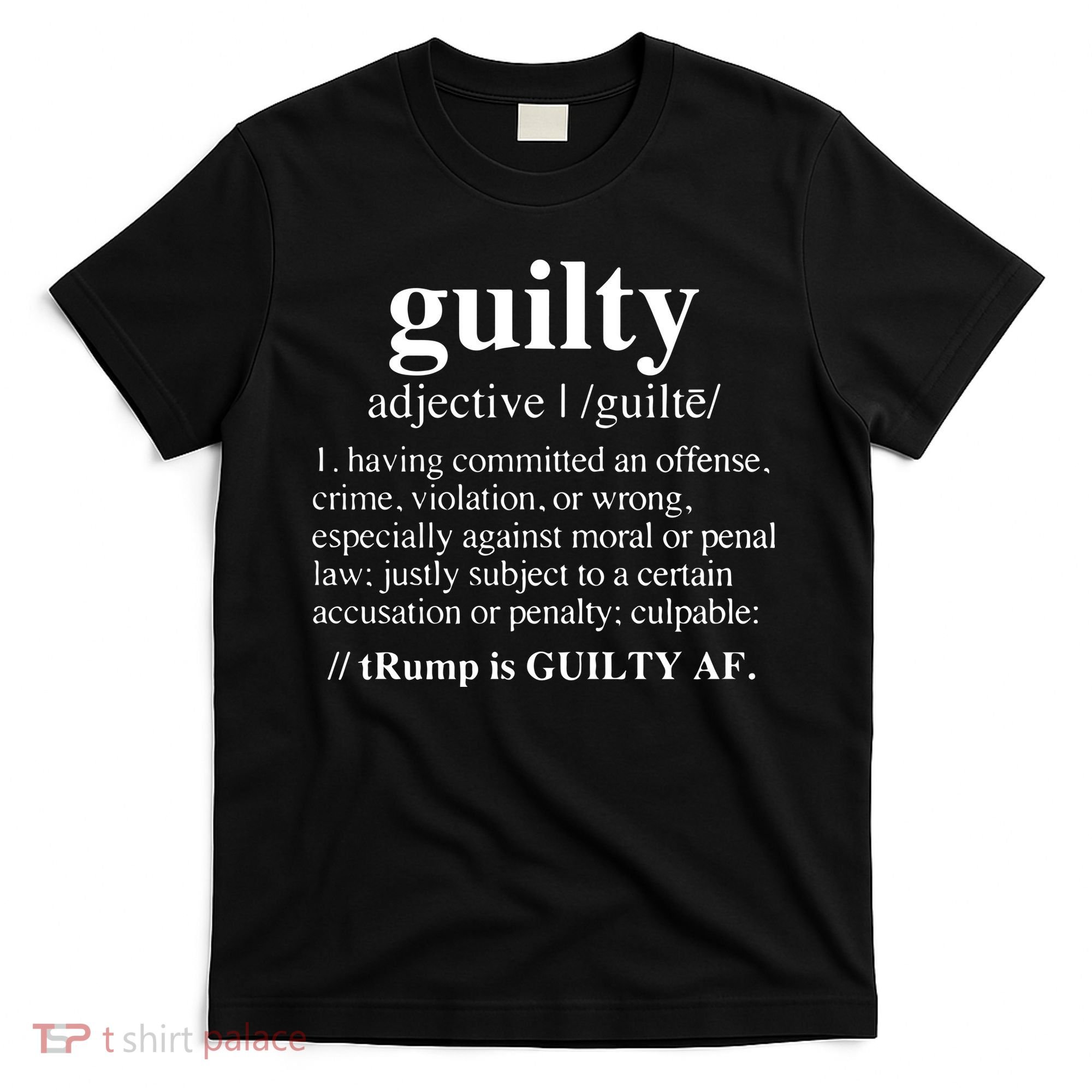 Donald Trump Guilty Definition Felony T-Shirt