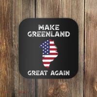 Donald Trump Greenland Make Greenland Great Again Coaster thumb 0
