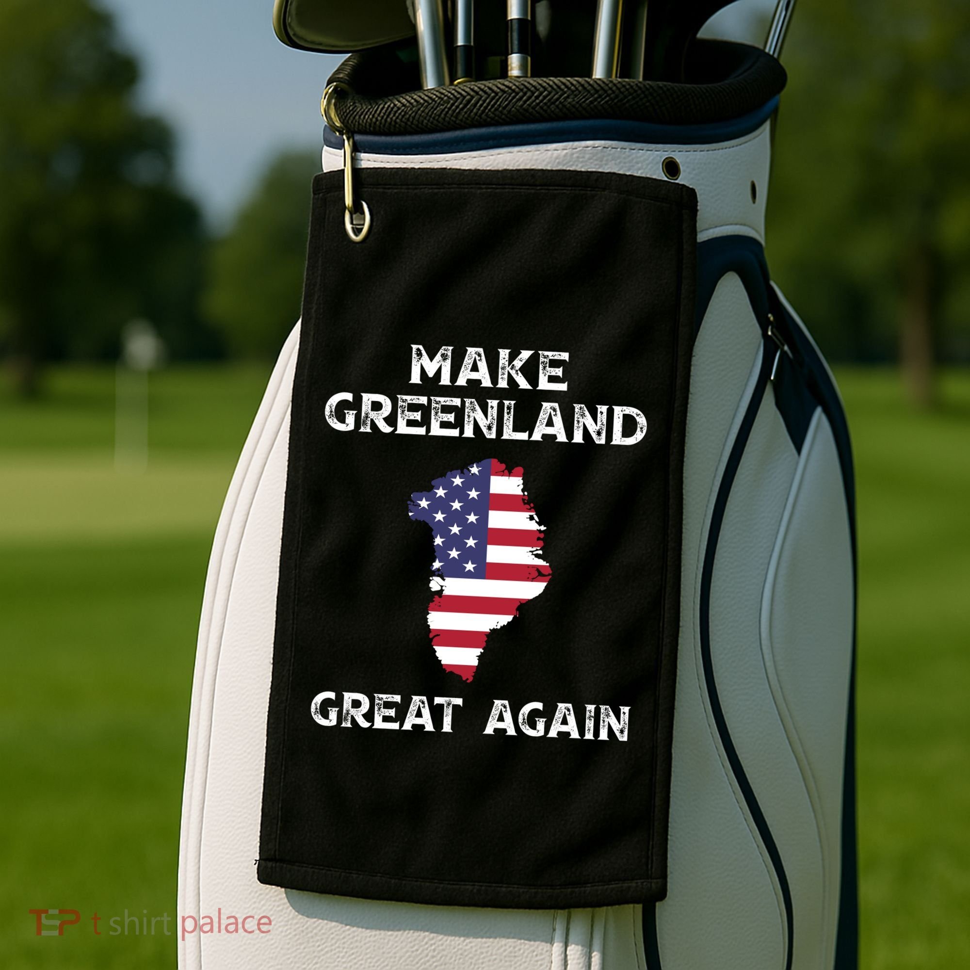 Donald Trump Greenland Make Greenland Great Again Golf Towel