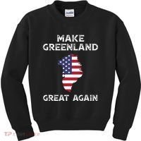 Donald Trump Greenland Make Greenland Great Again Kids Sweatshirt thumb 0