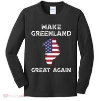 Donald Trump Greenland Make Greenland Great Again Kids Long Sleeve Shirt thumb 0