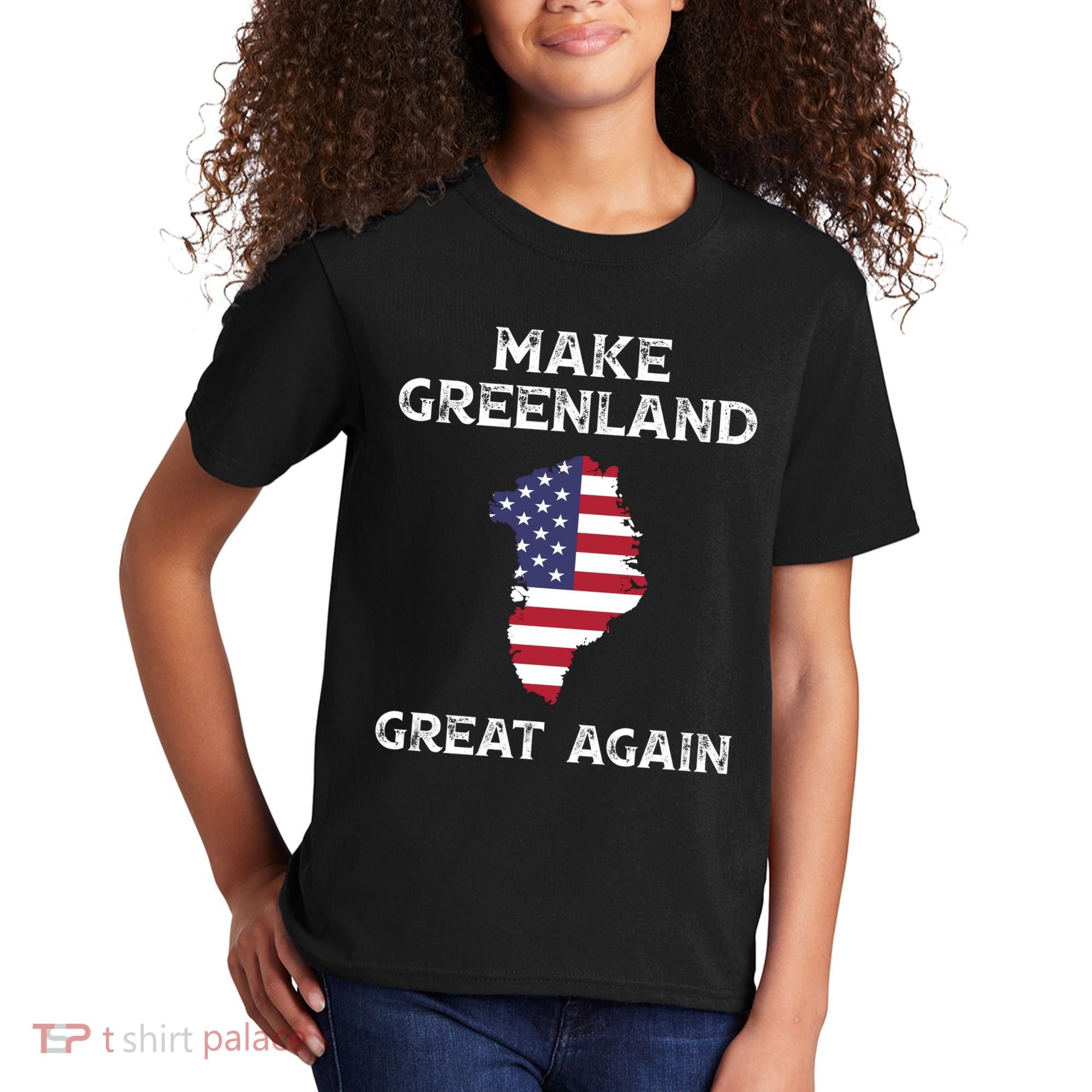 Donald Trump Greenland Make Greenland Great Again Kids T-Shirt