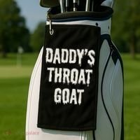 DaddyS Throat Goat Golf Towel thumb 2