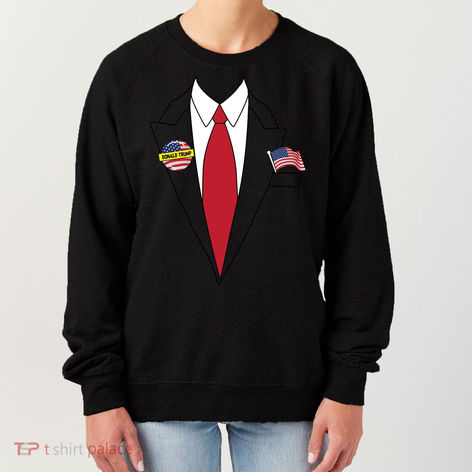 Donald Trump Halloween Costume Cute President Gift Women's Sweatshirt