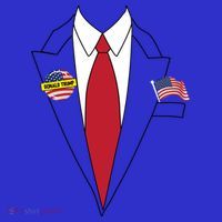 Donald Trump Halloween Costume Cute President Gift Long Sleeve Shirt thumb 2