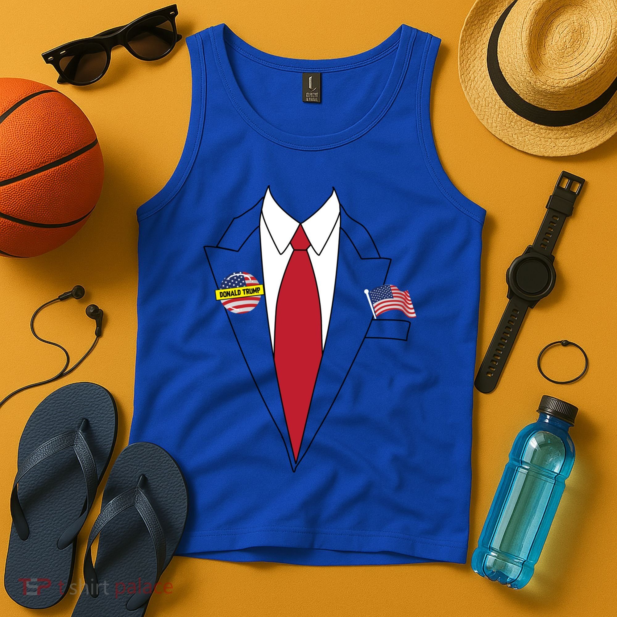 Donald Trump Halloween Costume Cute President Gift Tank Top