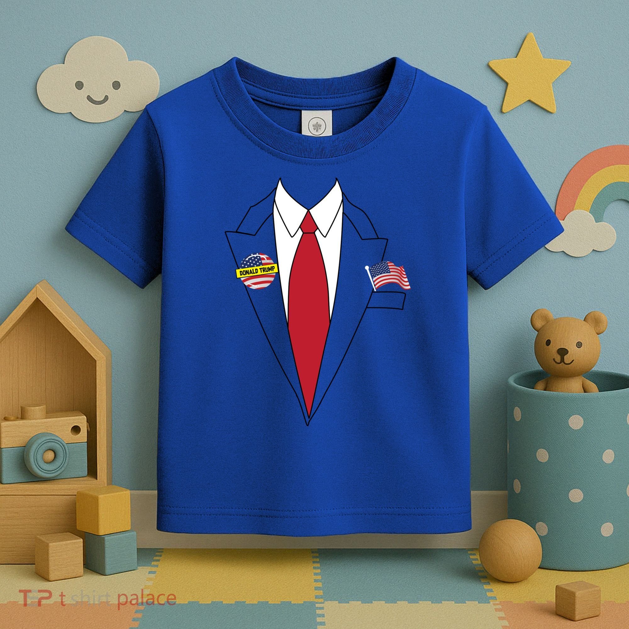 Donald Trump Halloween Costume Cute President Gift Toddler T-Shirt