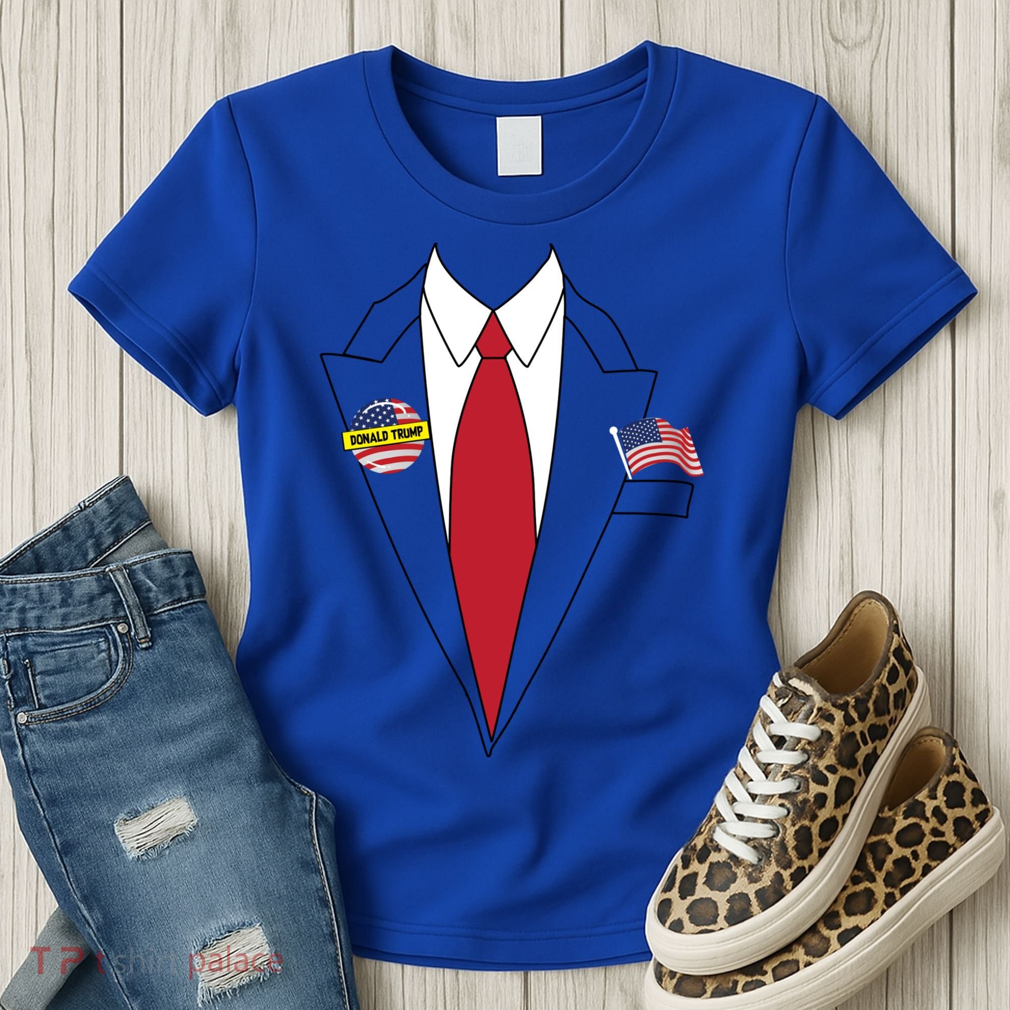 Donald Trump Halloween Costume Cute President Gift Women's T-Shirt
