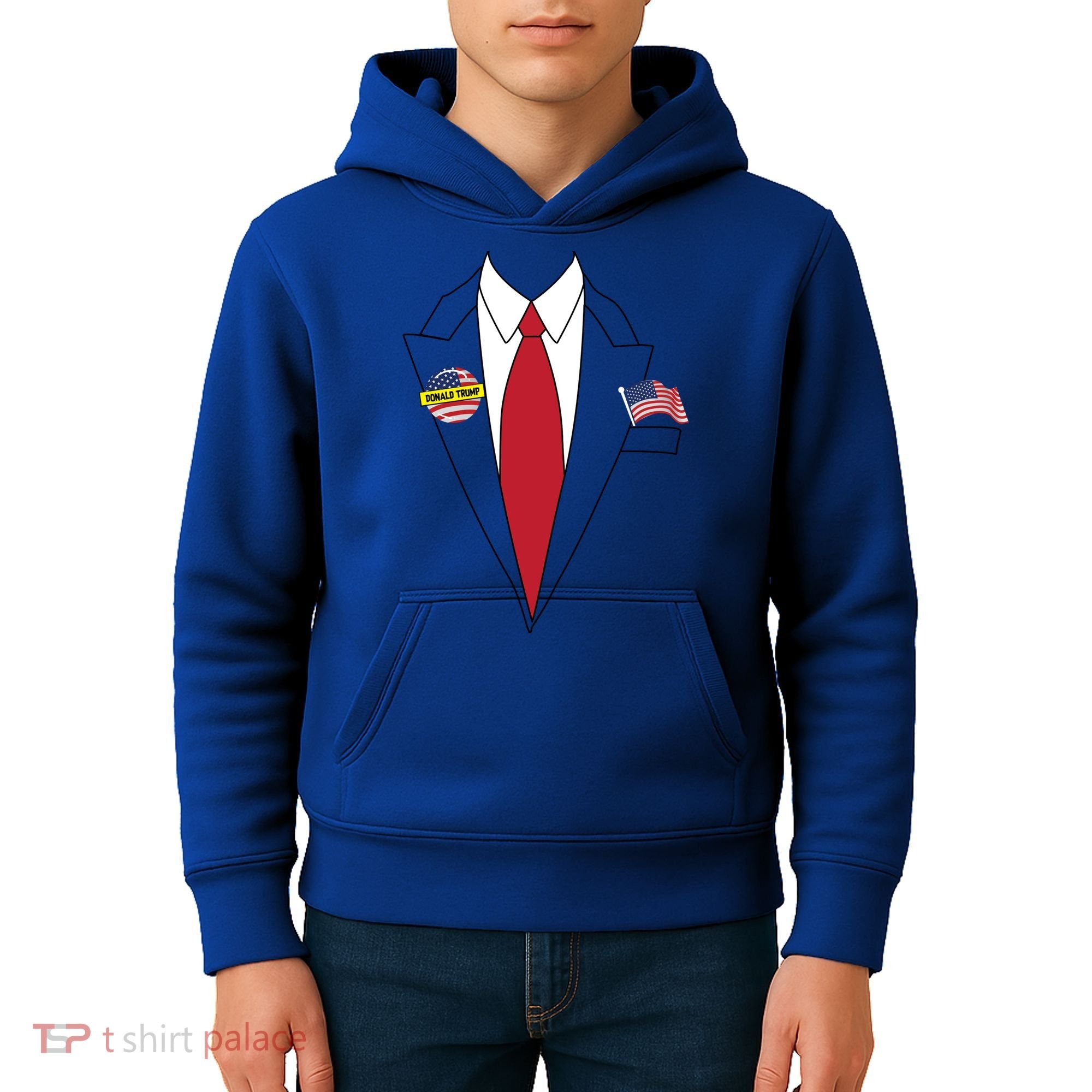 Donald Trump Halloween Costume Cute President Gift Kids Hoodie