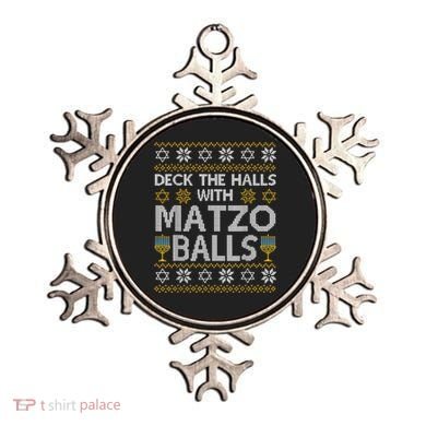Deck The Halls With Matzo Balls Chanukkah Ugly Hanukkah Ornament