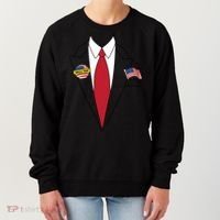 Donald Trump Halloween Costume Cute President Gift Women's Sweatshirt thumb 0
