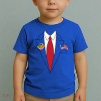 Donald Trump Halloween Costume Cute President Gift Toddler T-Shirt thumb 2