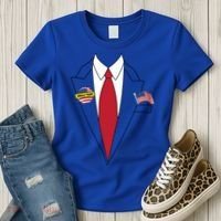 Donald Trump Halloween Costume Cute President Gift Women's T-Shirt thumb 3