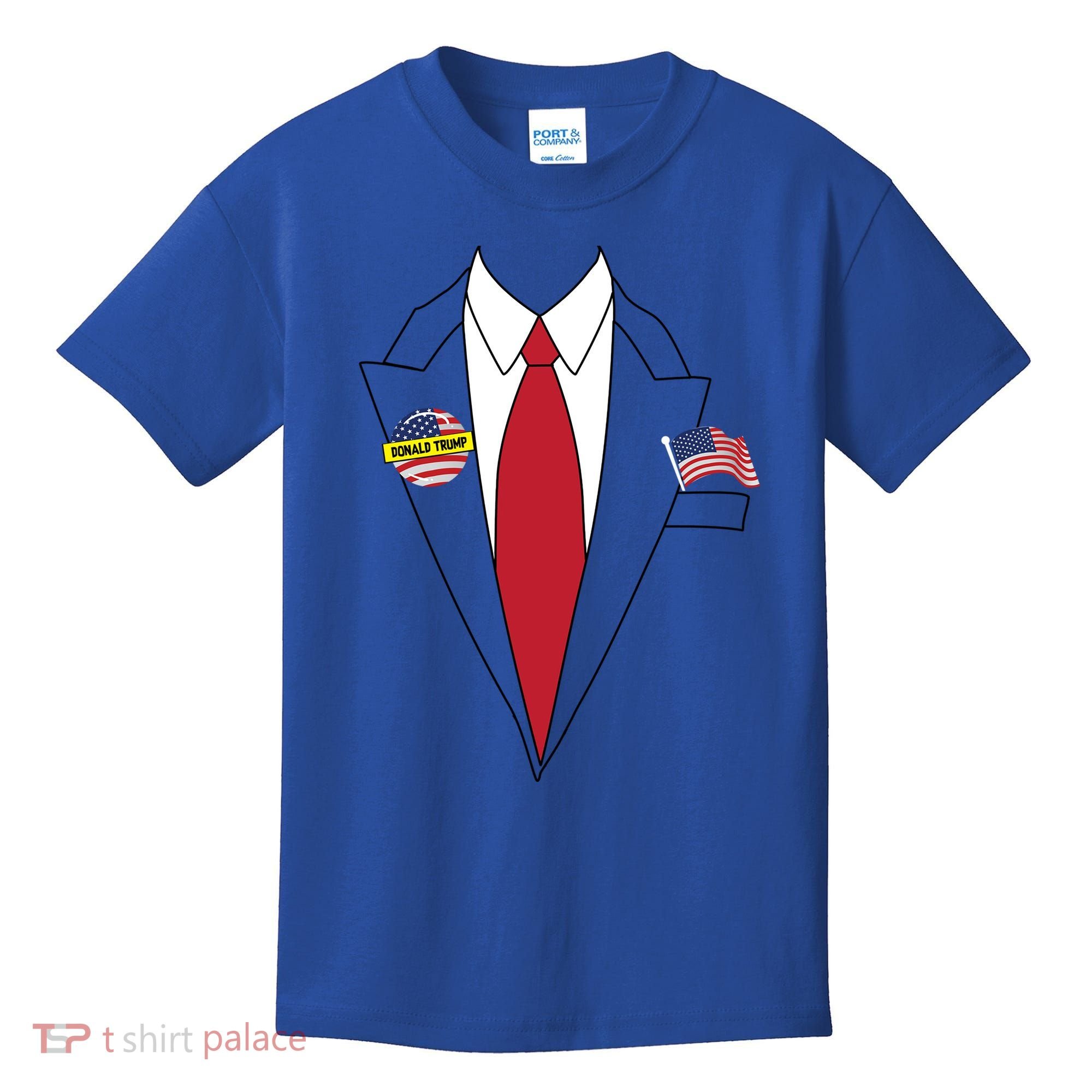 Donald Trump Halloween Costume Cute President Gift Kids T-Shirt