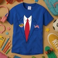 Donald Trump Halloween Costume Cute President Gift Kids T-Shirt thumb 3