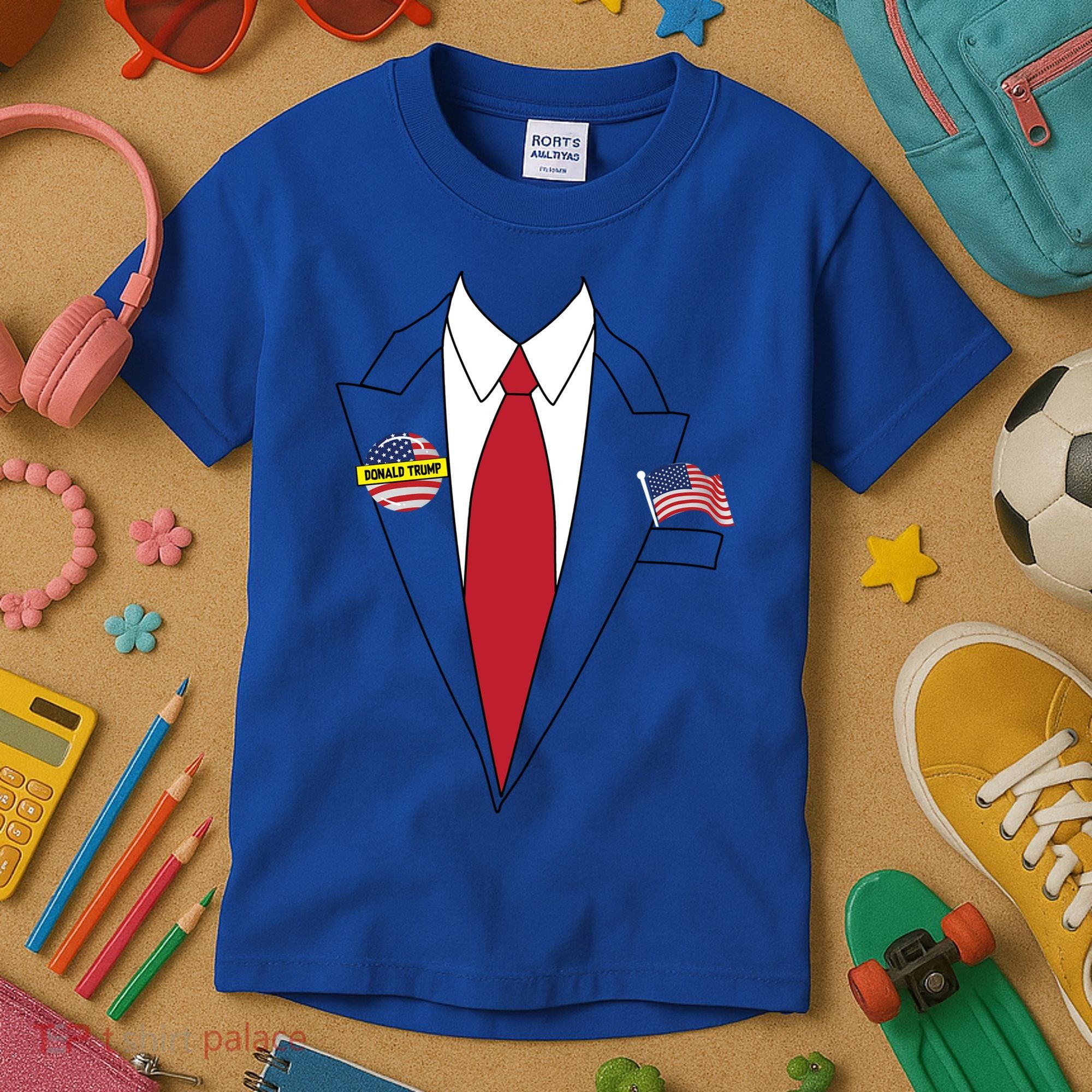 Donald Trump Halloween Costume Cute President Gift Kids T-Shirt