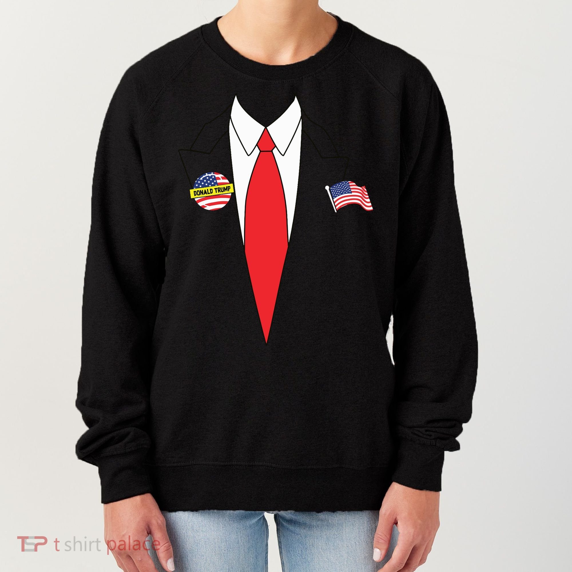 Donald Trump Halloween Costume Cute President Gift Women's Sweatshirt