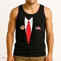 Donald Trump Halloween Costume Cute President Gift Tank Top thumb 3